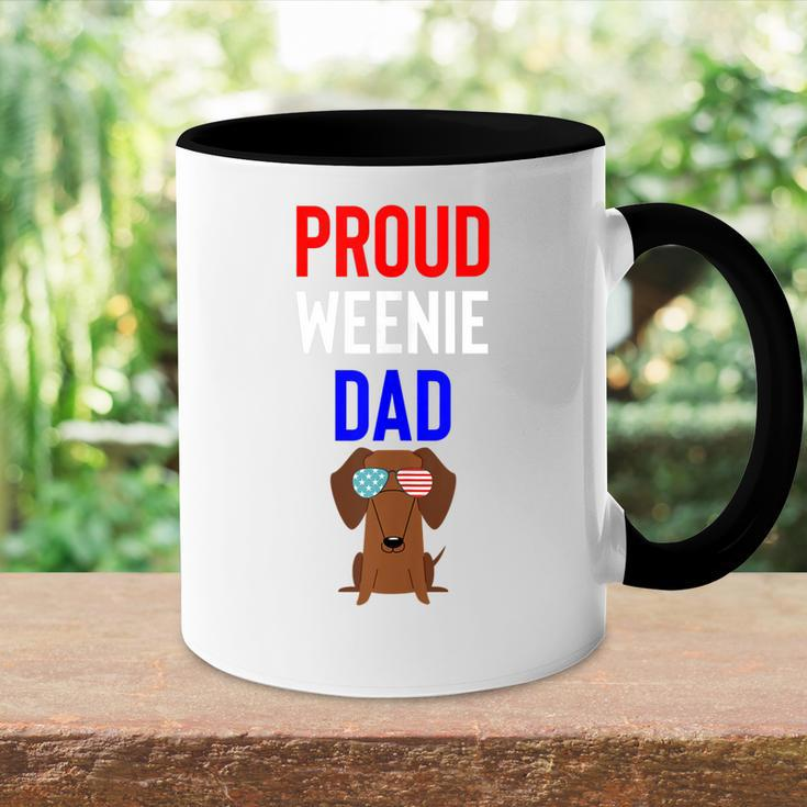 Proud Weenie Dad 4Th Of July Womens Gift Accent Mug