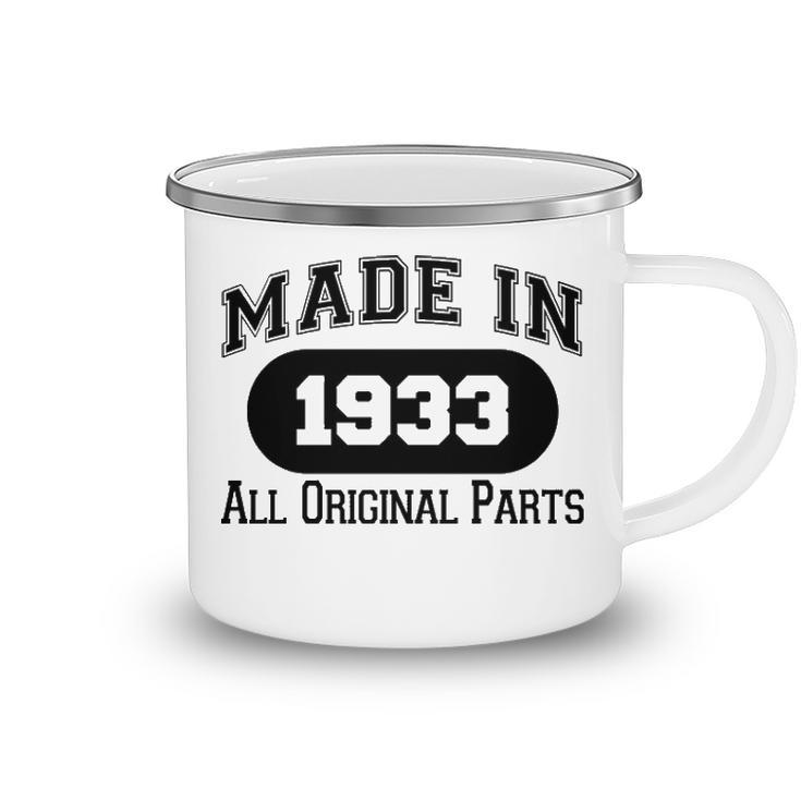 1933 Birthday Made In 1933 All Original Parts Camping Mug