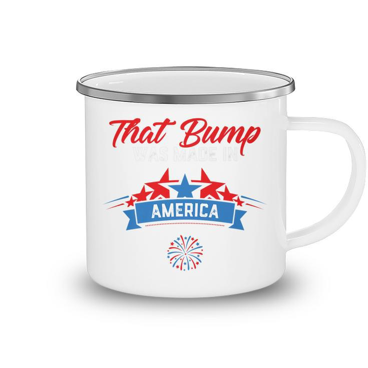 4Th Of July Pregnancy Announcement  For Dad To Be Men Camping Mug