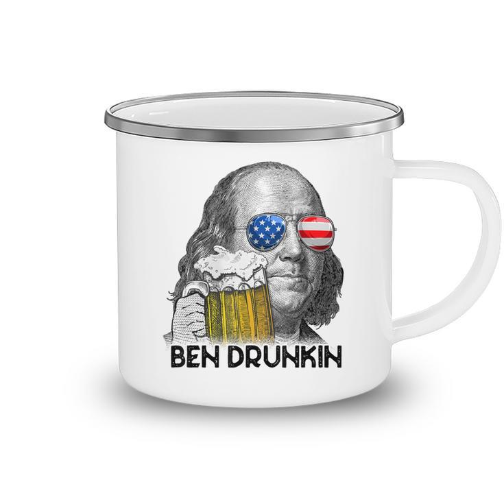Ben Drankin Drunking Funny 4Th Of July Beer Men Woman  V3 Camping Mug