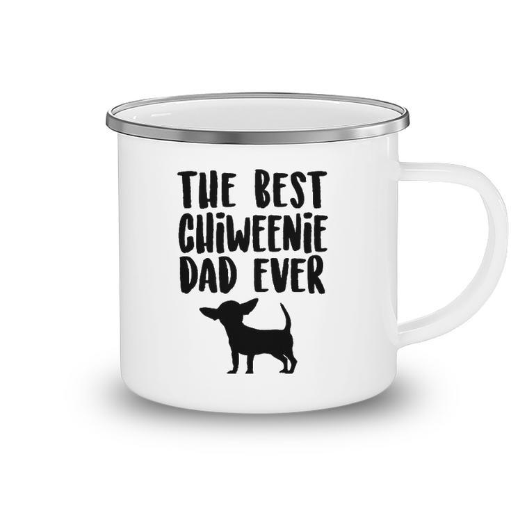 Best Chiweenie Dad Ever Fathers Day Chiweenie Dog Camping Mug