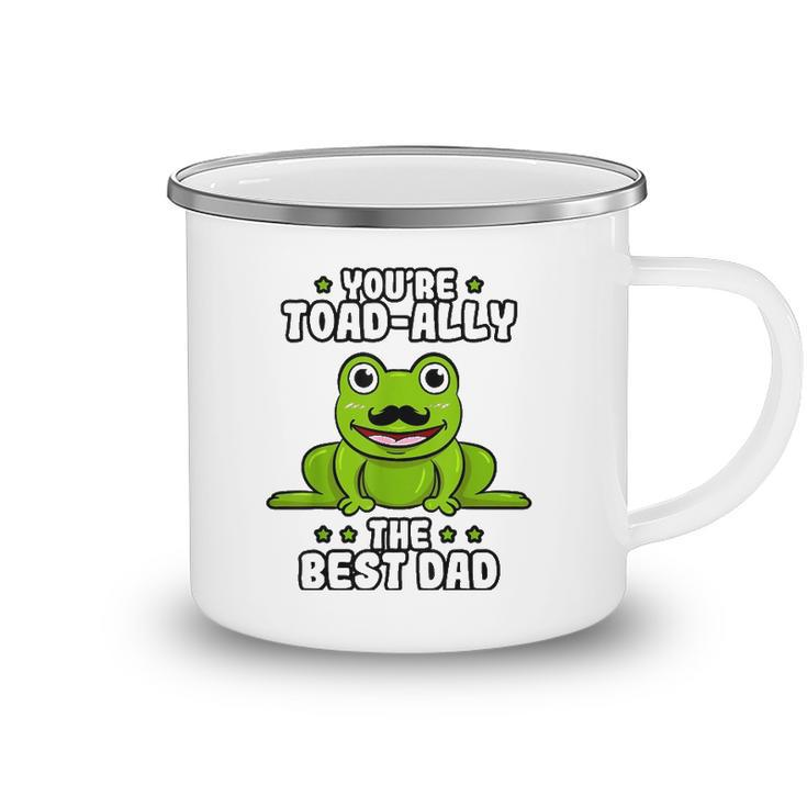 Best Dad Daddy Frog Toad Ally Fathers Day Toad Froggy Camping Mug