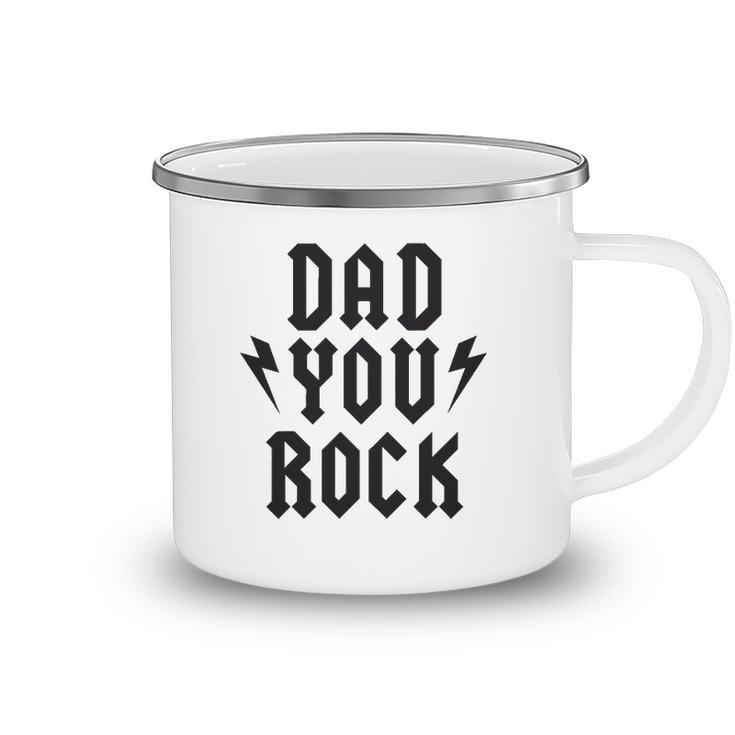 Dad You Rock Rock Heavy Metal Tee Camping Mug