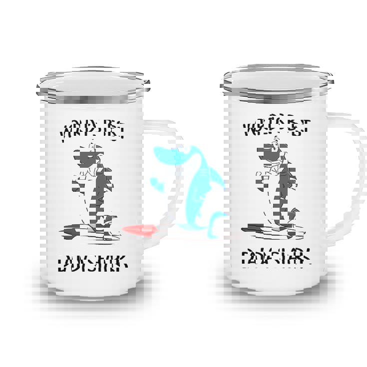 Dada Grandpa Gift   Worlds Best Dada Shark Camping Mug
