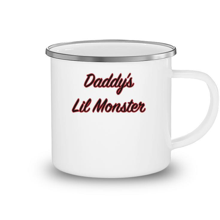 Daddys Lil Monster Father Gift Camping Mug