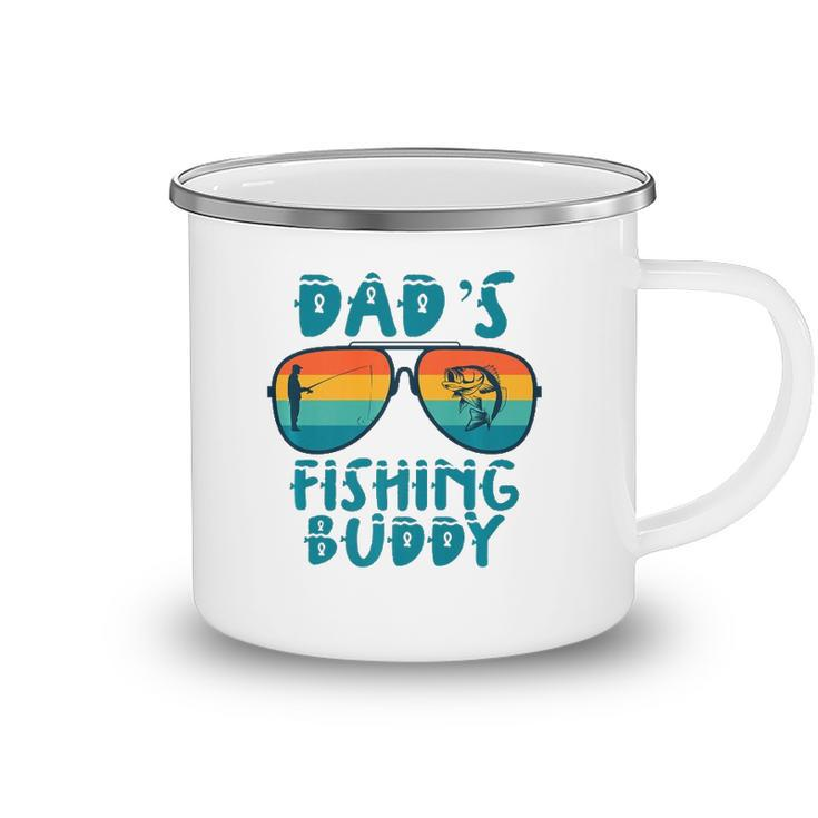 Dads Fishing Buddy Cute Fish Sunglasses Youth Kids  Camping Mug