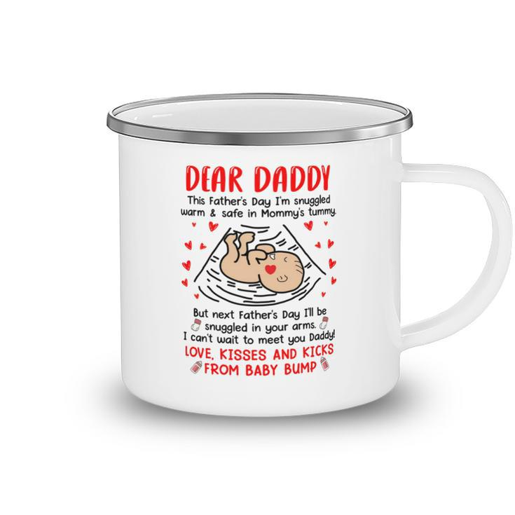 Dear Daddy I Cant Wait To Meet You Fathers Day Mug Camping Mug