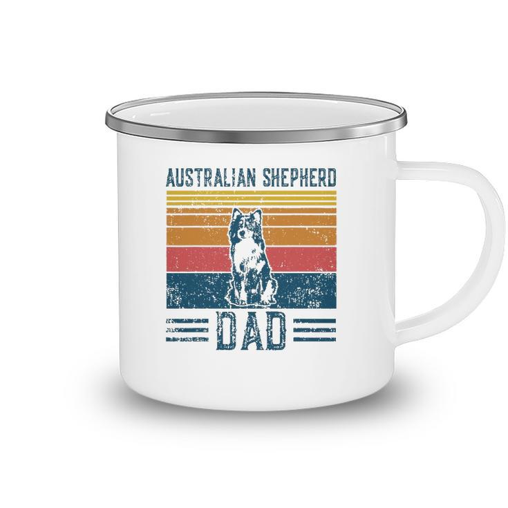 Dog Aussie Dad Vintage Australian Shepherd Dad Camping Mug