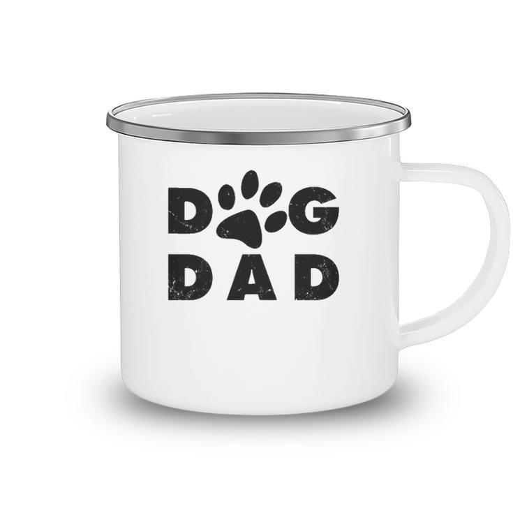 Dog Dad Classic Design Paw Gift Camping Mug