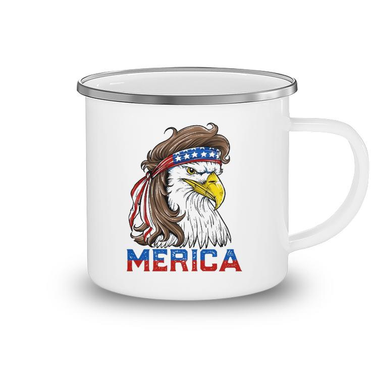 Eagle Mullet 4Th Of July American Flag Merica Usa Essential Camping Mug