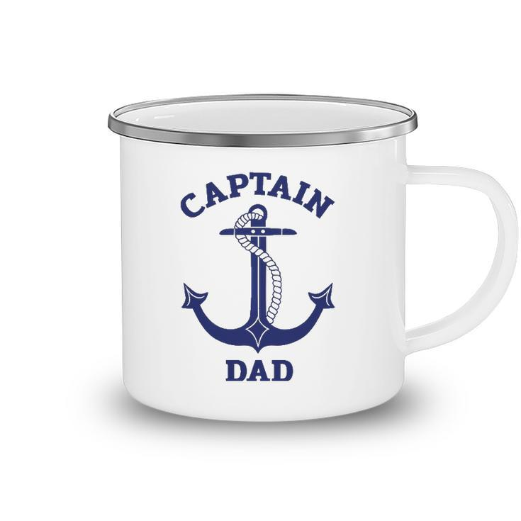 Fathers Day Nautical Anchor Captain Dad Camping Mug