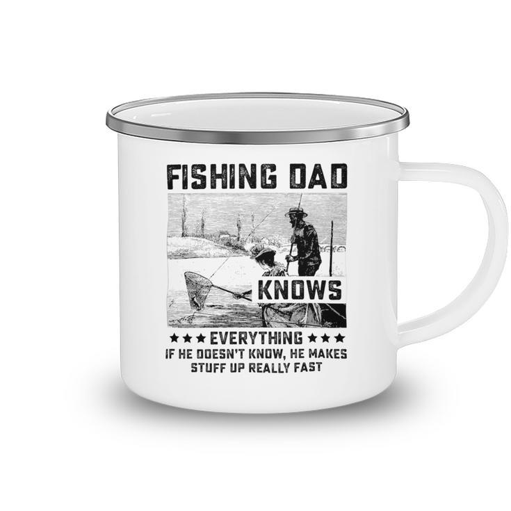 Fishing Dad Knows Everything Old Man Camping Mug