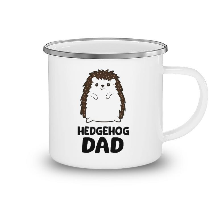 Hedgehog Dad Fathers Day Cute Hedgehog Camping Mug