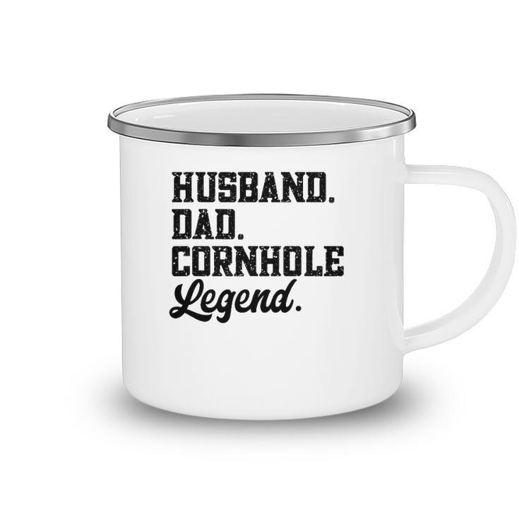 Husband Dad Cornhole Legend Bean Bag Lover Camping Mug