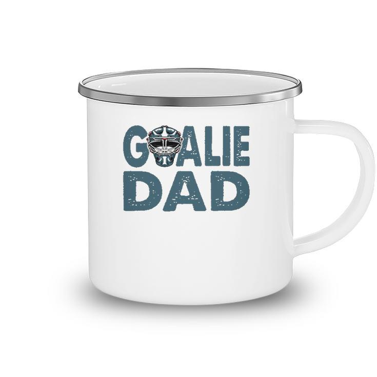 Ice Hockey Helmet Goalie Dad Hockey Player Gift Camping Mug
