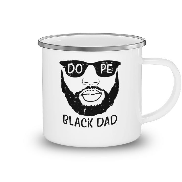 Mens Black Dad Beard African History Pride Blm Daddy Papa Men Camping Mug