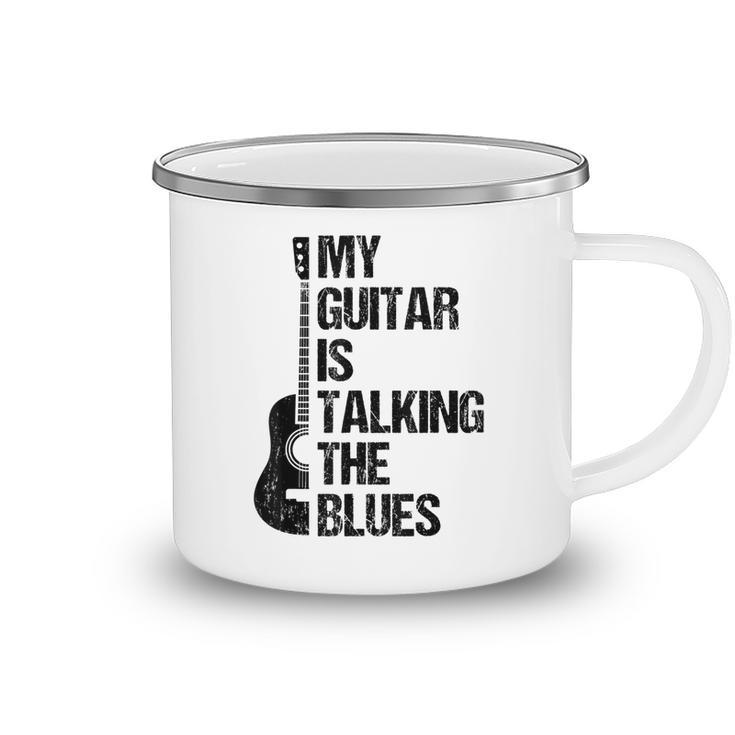 My Guitar Is Talking The Blues - Music Genre Guitarist  Camping Mug