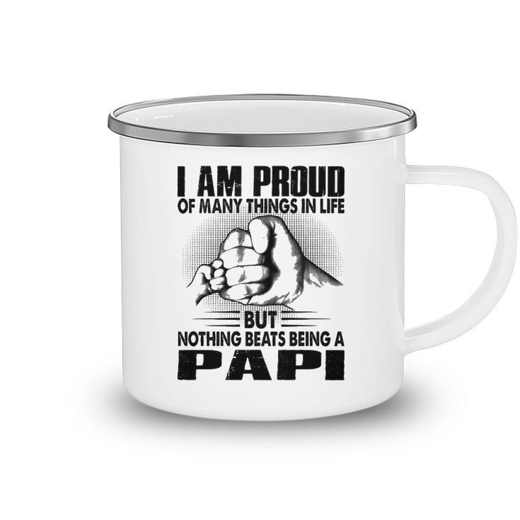 Papi Grandpa Gift   Nothing Beats Being A Papi Camping Mug