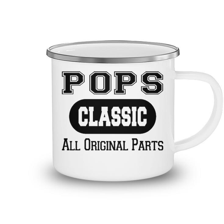 Pops Grandpa Gift   Classic All Original Parts Pops Camping Mug