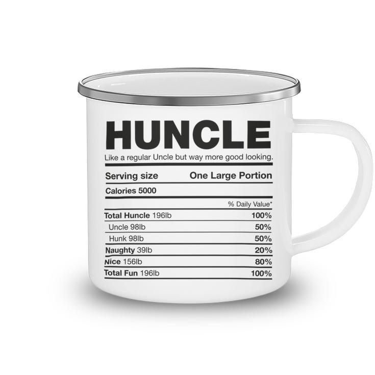 Premium Huncle Like A Regular Uncle But Way More Good Looking Nutrition Chart Camping Mug