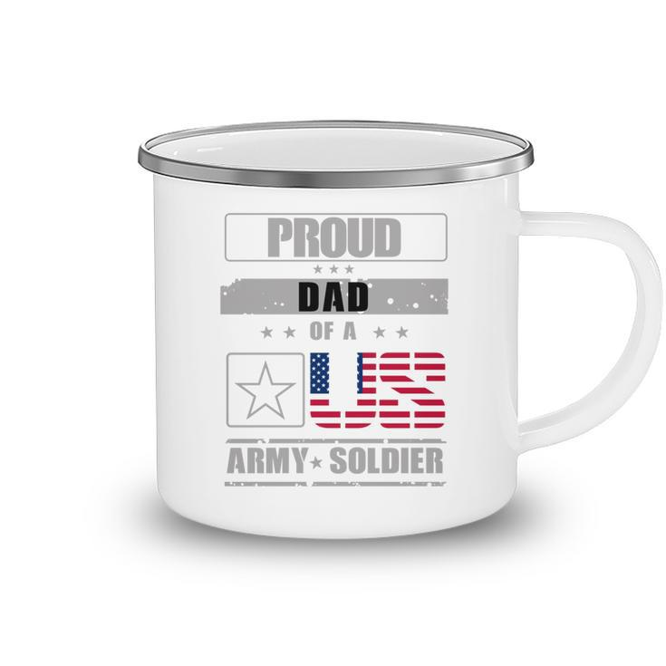 Proud Us Army Soldier Dad 4Th Of July Camping Mug