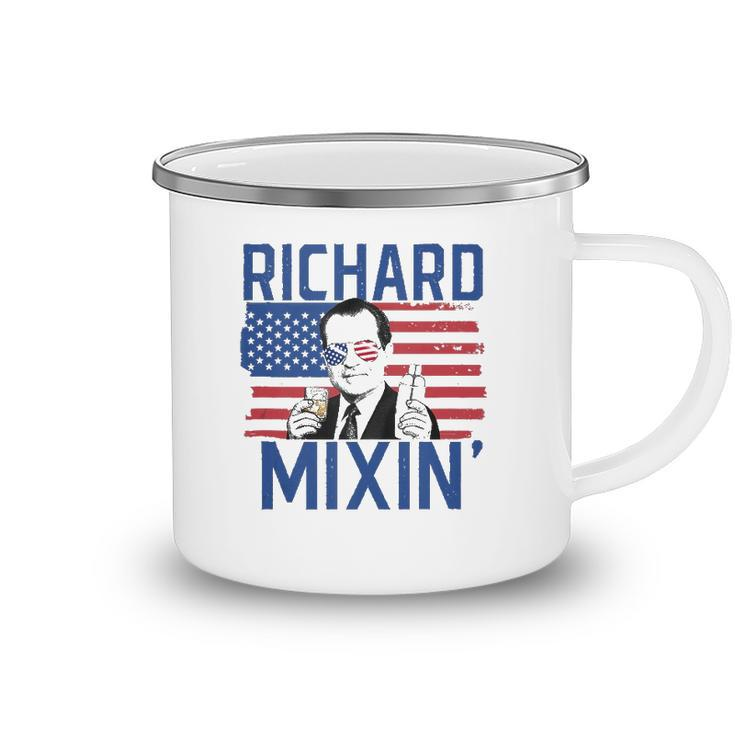Richard Mixin 4Th Of July Funny Drinking President Nixon  Camping Mug