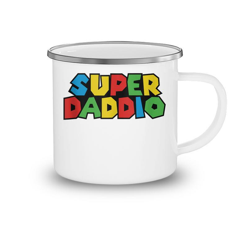 Super-Daddio Funny Gamer Dad Fathers Day Video Game Lover  Camping Mug