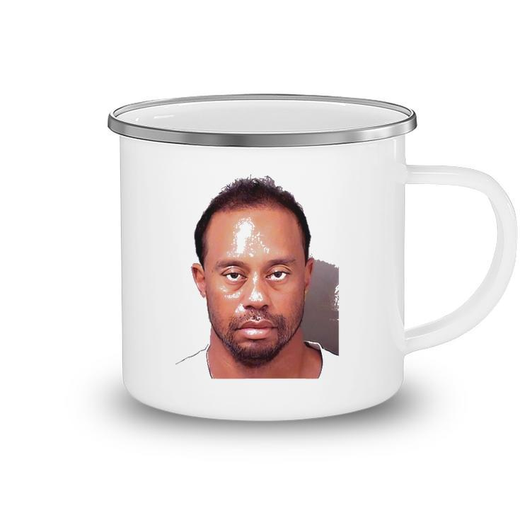 Tiger Woods Dui Mug Shot Masters Golf Camping Mug