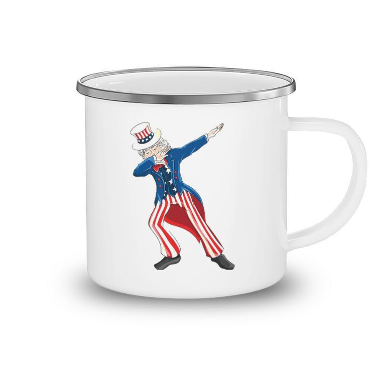 Uncle Sam Dabbing  - Patriotic Uncle Sam Dab Camping Mug