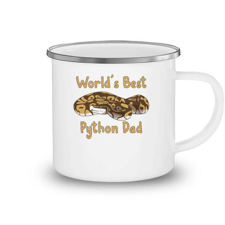 Worlds Best Python Dad Snake Owner Camping Mug