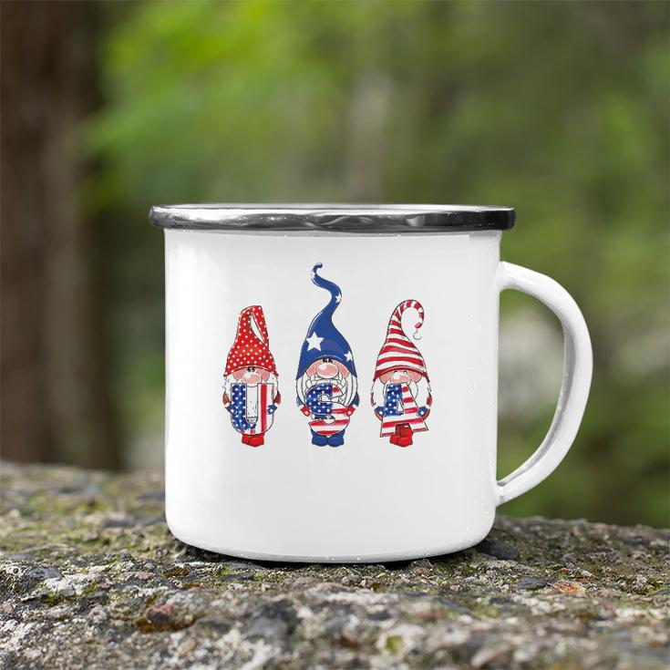 4Th Of July American Flag Gnomes Women Men Girls Boys Kids Camping Mug