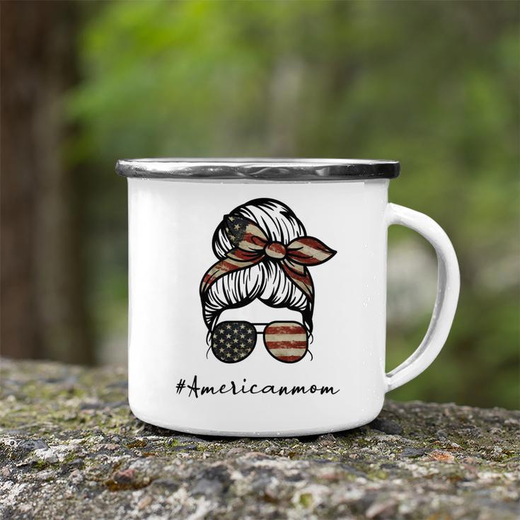 American Mom Great American Flag Sunglasses Mom Mothers Day Camping Mug