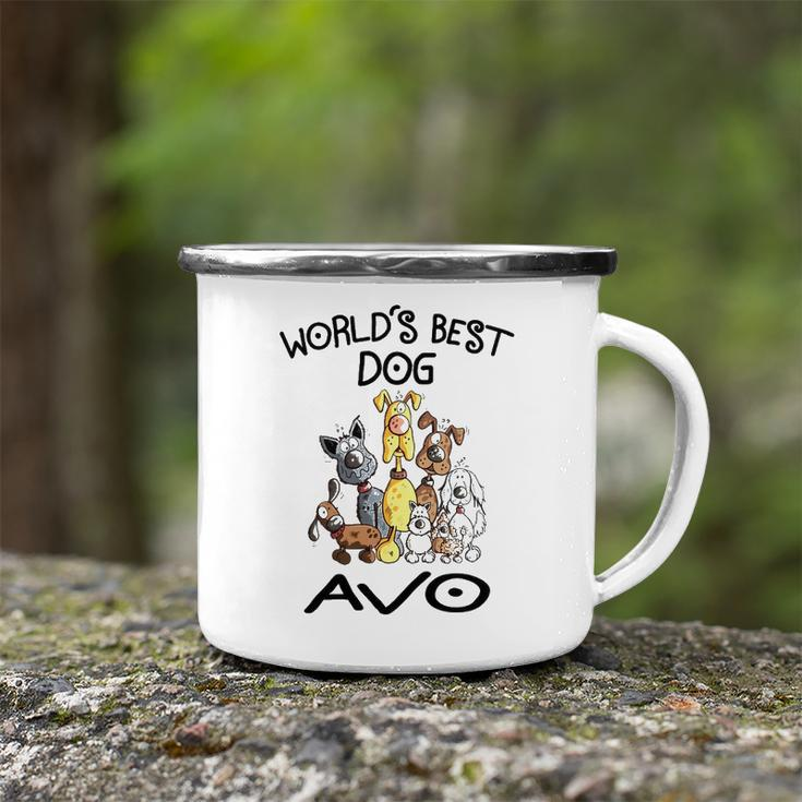 Avo Grandpa Gift Worlds Best Dog Avo Camping Mug