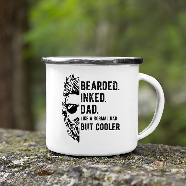 Bearded Inked Dad Like A Normal But Cooler Fathers Day Camping Mug