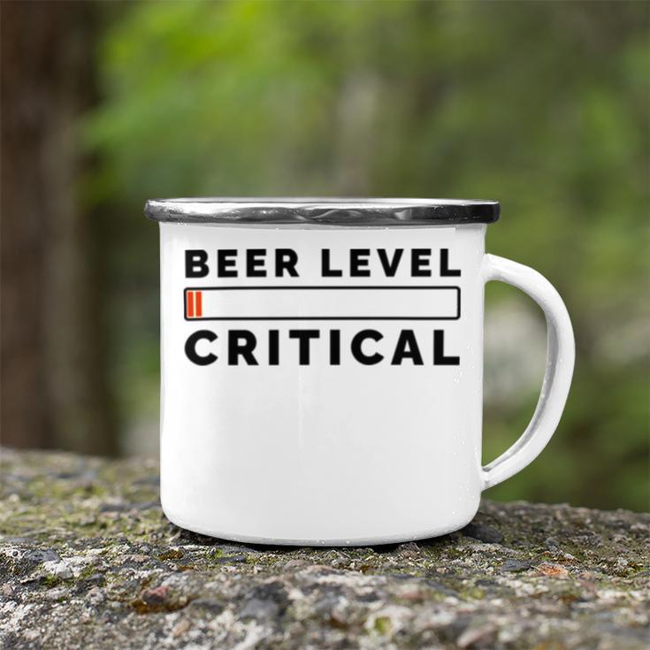 Beer Level Critical Camping Mug