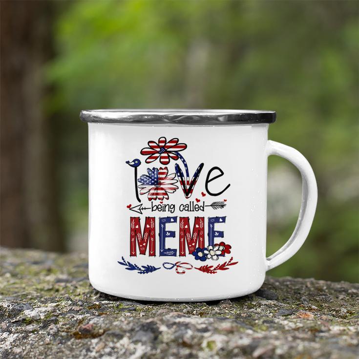 Being Called Meme Sunflower Usa Flag 684 Shirt Camping Mug