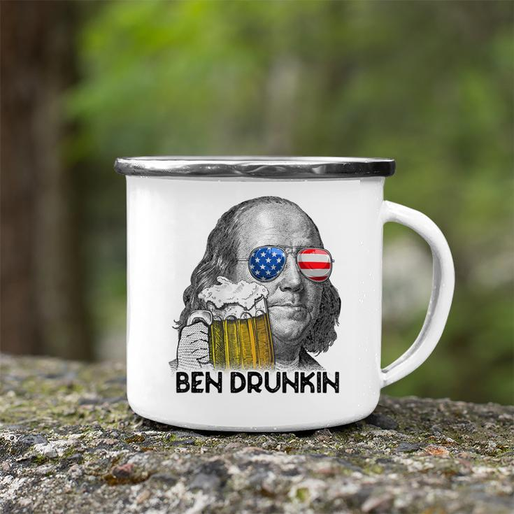Ben Drankin Drunking Funny 4Th Of July Beer Men Woman V3 Camping Mug