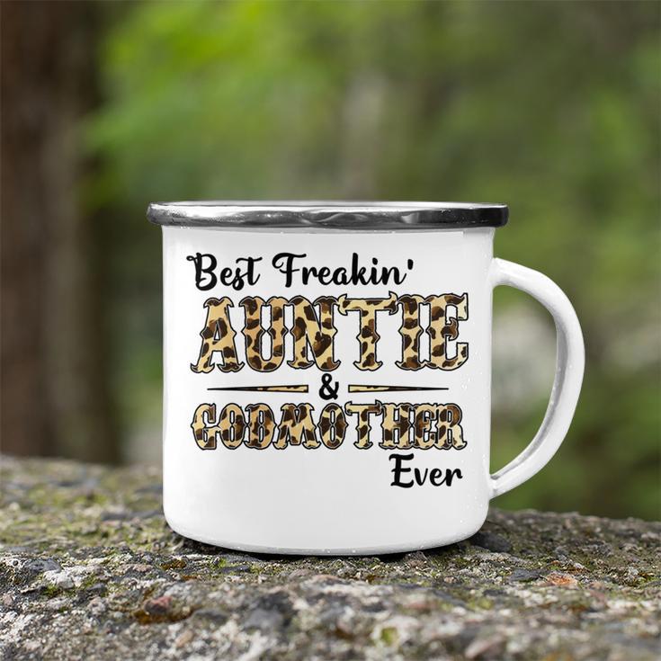 Best Freakin Auntie And God Mother Ever Camping Mug