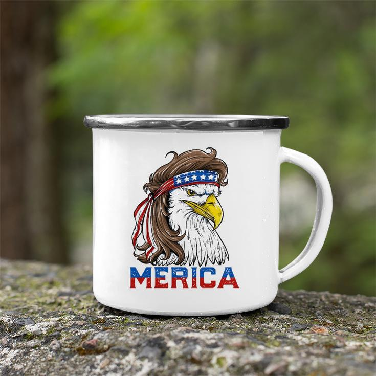 Eagle Mullet 4Th Of July American Flag Merica Usa Essential Camping Mug