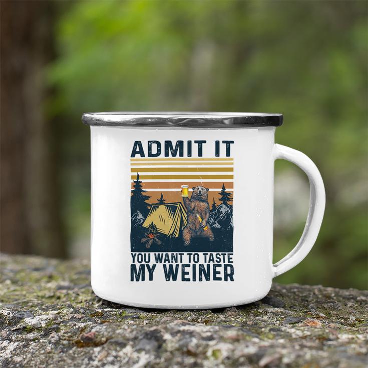 Funny Camping Admit It You Taste My 57 Shirt Camping Mug