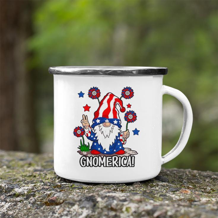 Gnomes 4Th Of July Women Gnomerica Girls American Flag Camping Mug