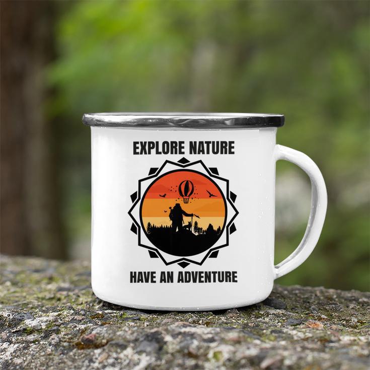 Go Explore Nature Have An Adventure Gift For Wilderness Camping Hiking Lovers Travel In The Wild Gift For Holidays Camping Mug