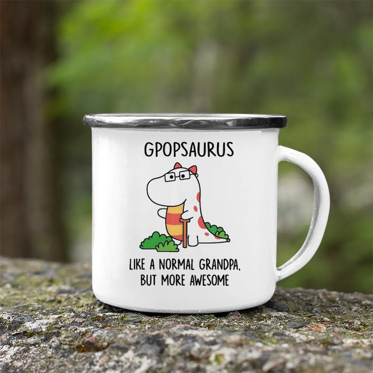 Gpop Grandpa Gift Gpopsaurus Like A Normal Grandpa But More Awesome Camping Mug