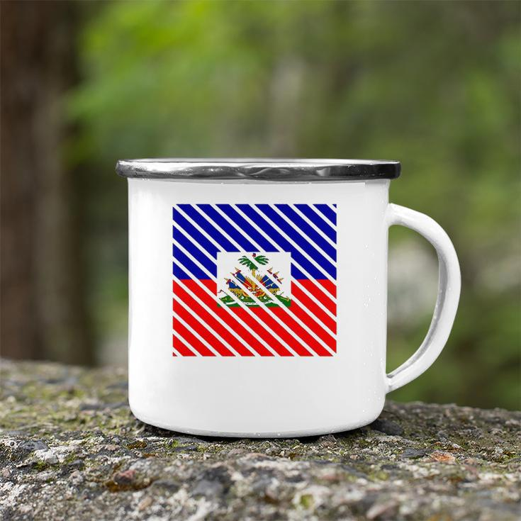 Haitian Flag Pride Haiti Vacation Gift Camping Mug