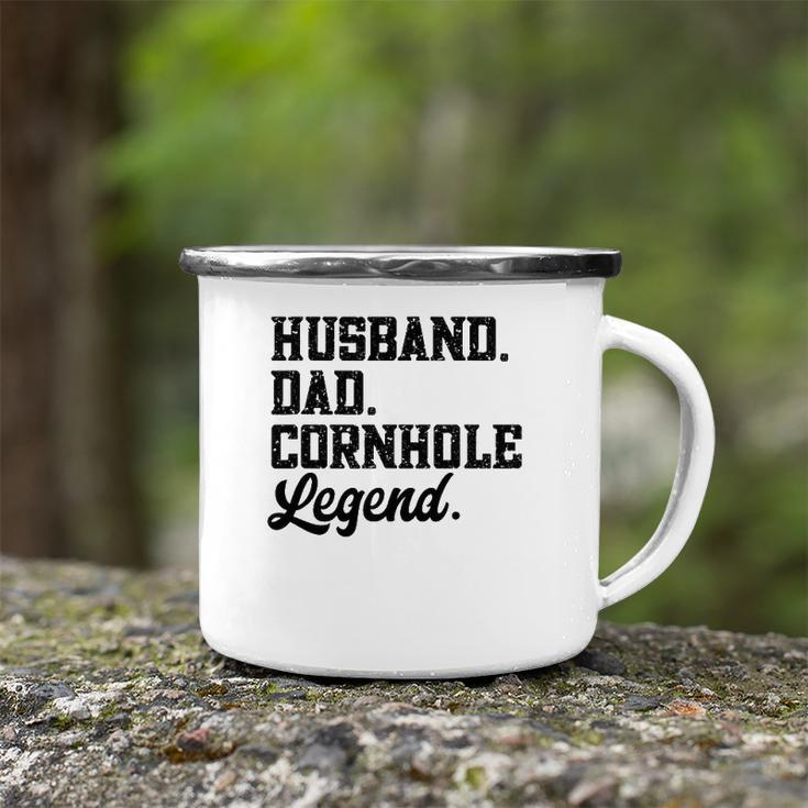 Husband Dad Cornhole Legend Bean Bag Lover Camping Mug