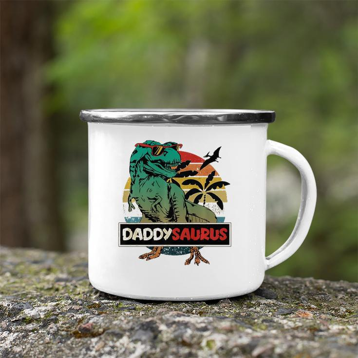 Matching Family Daddysaurusrex Fathers Day Dad Camping Mug