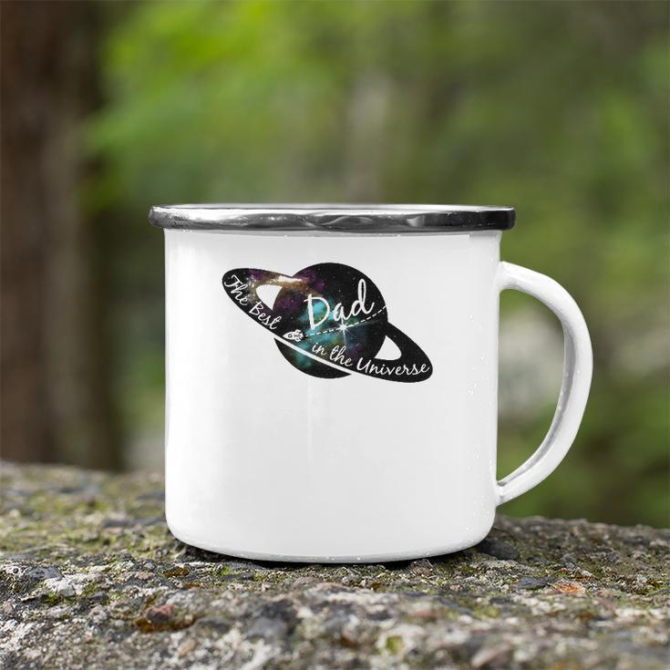 Mens Best Dad In The Universe Fathers Day - Space Nebula Gift Camping Mug