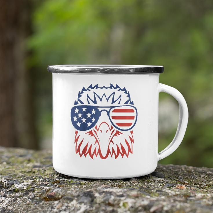 Patriotic Eagle 4Th Of July Usa American Flagraglan Baseball Camping Mug