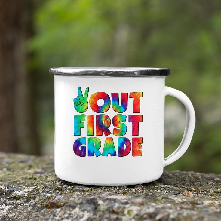 Peace Out First 1St Grade Graduation Last Day Of School Camping Mug