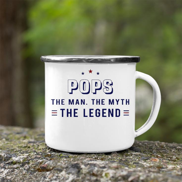 Pops Grandpa Gift Pops The Man The Myth The Legend V2 Camping Mug